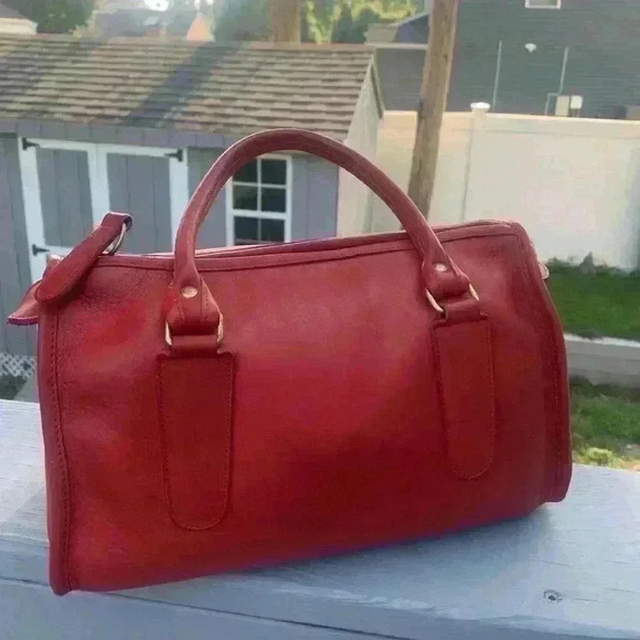 Coach Madison Small Satchel #9725 vintage Red - Picture 2 of 12